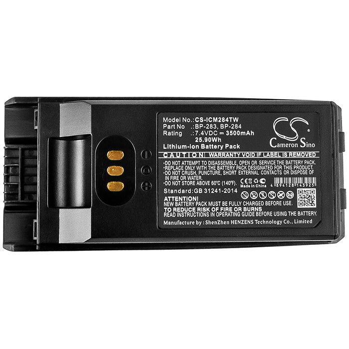 Icom IC-F3400 IC-F3400D IC-F3400DP IC-F3400DPS IC-F3400DPT IC-F3400DS IC-F3400DT IC-F4400 IC-F4400D IC-F4400 3500mAh Two Way Radio Replacement Battery-5