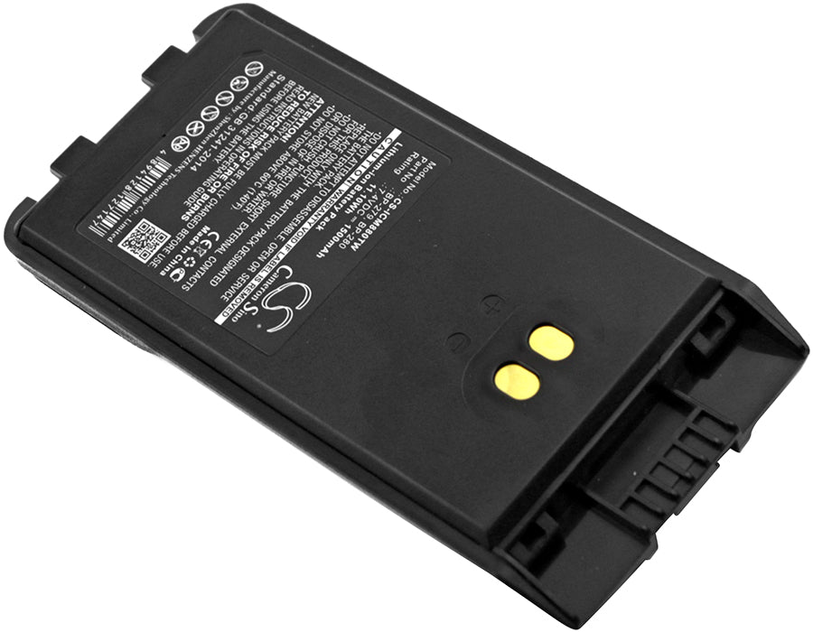 Bearcom BC1000 IC-F1000 IC-F1000S IC-F1000T IC-F2000 IC-F2000S IC-F2000T 1500mAh Two Way Radio Replacement Battery-2