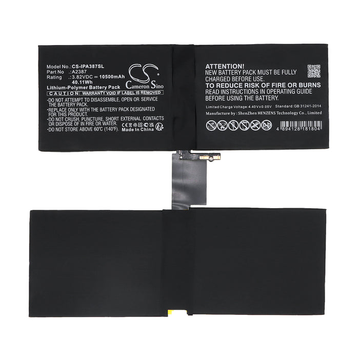 Apple A2378 A2379 A2461 A2462 iPad Pro 12.9 2021 iPad Pro 5th Gen 12.9 2021 Tablet Replacement Battery
