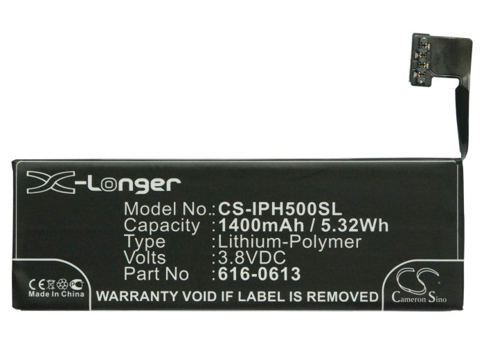 Apple A1428 A1429 iPhone 5 iPhone 5 16GB iPhone 5 32GB iPhone 5 64GB MD634LL A MD635LL A MD636LL A MD637LL A  1400mAh Mobile Phone Replacement Battery-5