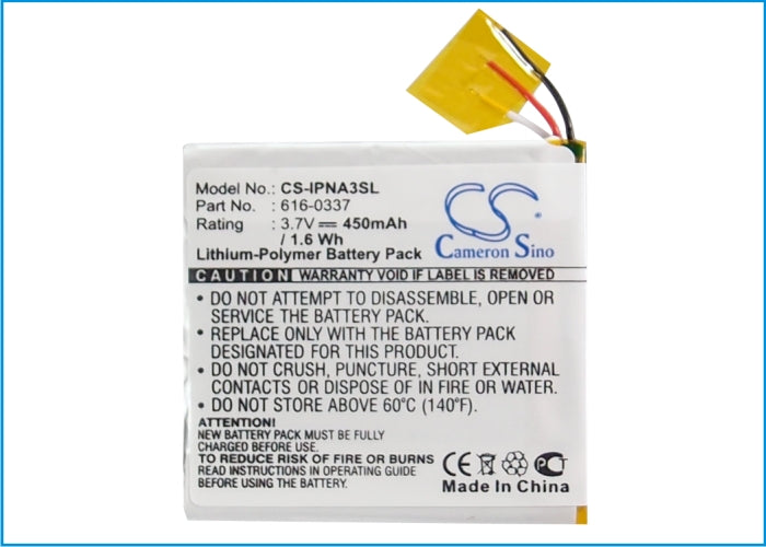 Apple iPod Nano 3rd 4GB iPod Nano 3rd 8GB iPod Nano G3 4GB iPod Nano G3 8GB Media Player Replacement Battery-4