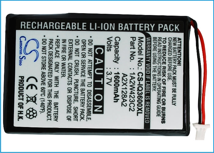 Garmin iQue 3200 iQue 3600 iQue 3600a 1600mAh GPS Replacement Battery-5