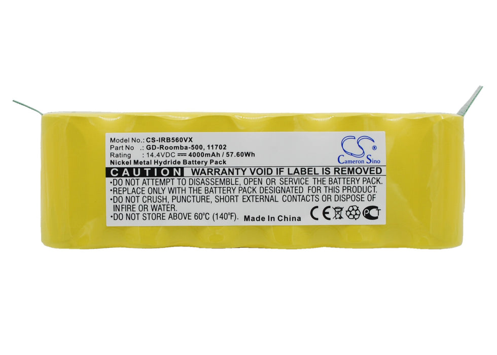Irobot APS 500 Roomba 500 Roomba 510 Roomb 4000mAh Replacement Battery-main