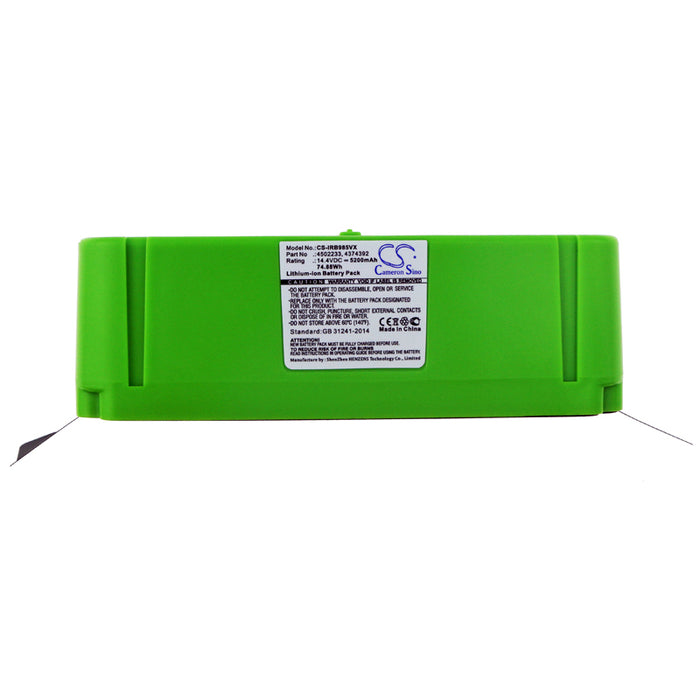 Irobot Roomba 614 Roomba 615 Roomba 640 Roomba 652 Roomba 665 Roomba 670 Roomba 671 Roomba 675 Roomba 677 Roomba 68 5200mAh Vacuum Replacement Battery-3