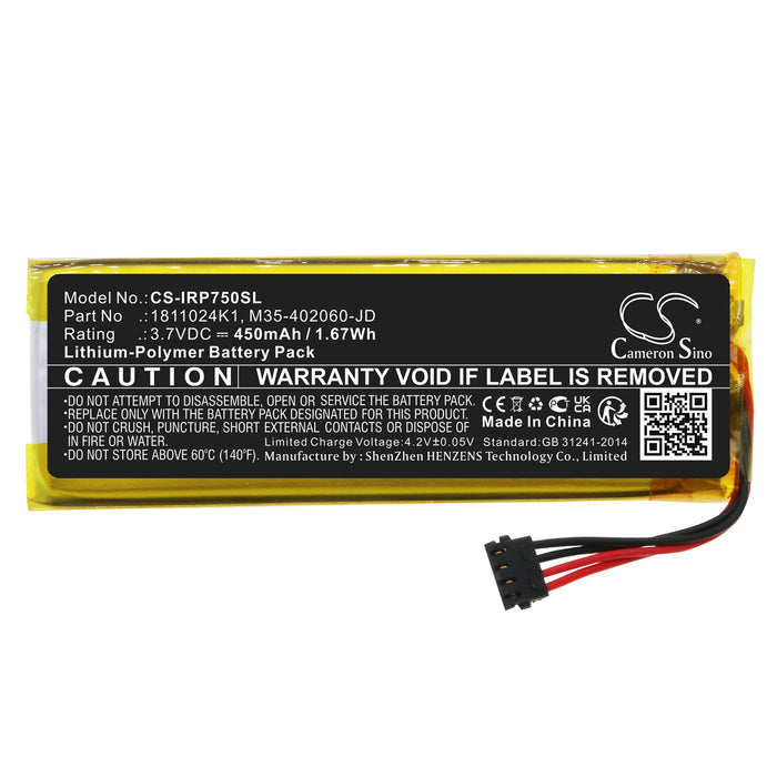 Ingenico ROAM RP750X Payment Terminal Replacement Battery