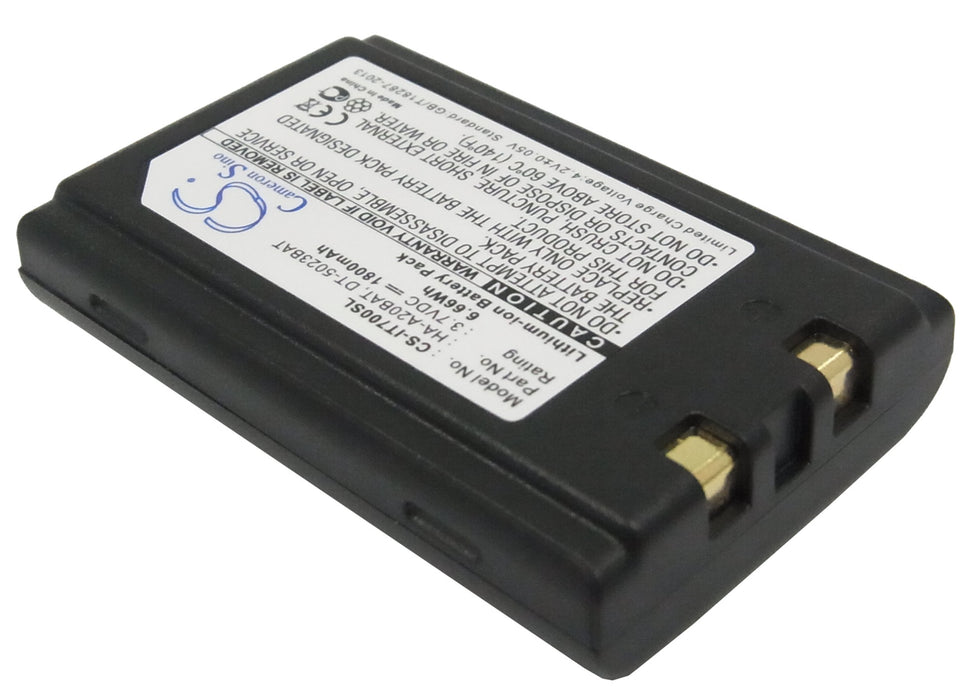 Janam XM5 XM70 XM70XP XP Series XP20W 1800mAh Replacement Battery-2