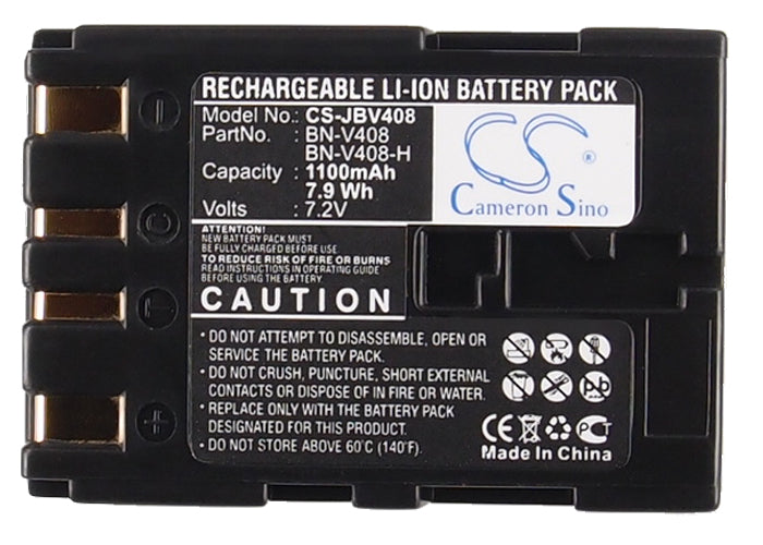 JVC CU-VH1 CU-VH1US GR-33 GR-4000US GR-D20 GR-D200 GR-D2000 GR-D200U GR-D200US GR-D201 GR-D201US GR-D20E GR-D20EG G 1100mAh Camera Replacement Battery-5