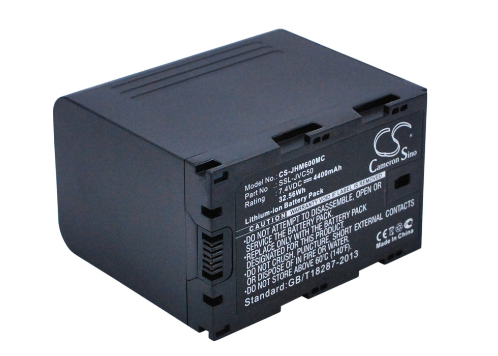 JVC GY-HM200 GY-HM200E GY-HM200ESB GY-HM600 GY-HM600E GY-HM600EC GY-HM600U GY-HM620E GY-HM650 GY-HM650EC GY-HM650U  4400mAh Camera Replacement Battery-2