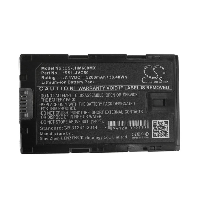 JVC GY-HM200 GY-HM600 GY-HM600E GY-HM600EC GY-HM650 GY-HM650EC GY-HMQ10 GY-HMQ10E GY-LS300CHE Camera Replacement Battery-3