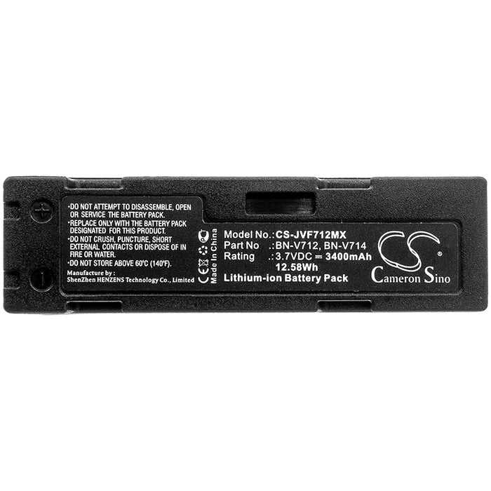 JVC GR-DV1 GR-DV14 GR-DV1U GR-DV1W GR-DV2 GR-DV70E GR-DVJ70 GR-DVJ70E 3400mAh Camera Replacement Battery-3