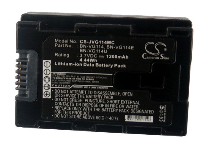 JVC GZ-E10 GZ-E100 GZ-E200 GZ-E200AU GZ-E200BU GZ-E200RU GZ-E205 GZ-E220 GZ-E245 GZ-E300 GZ-E300AU GZ-E300BU GZ-E30 1200mAh Camera Replacement Battery-5