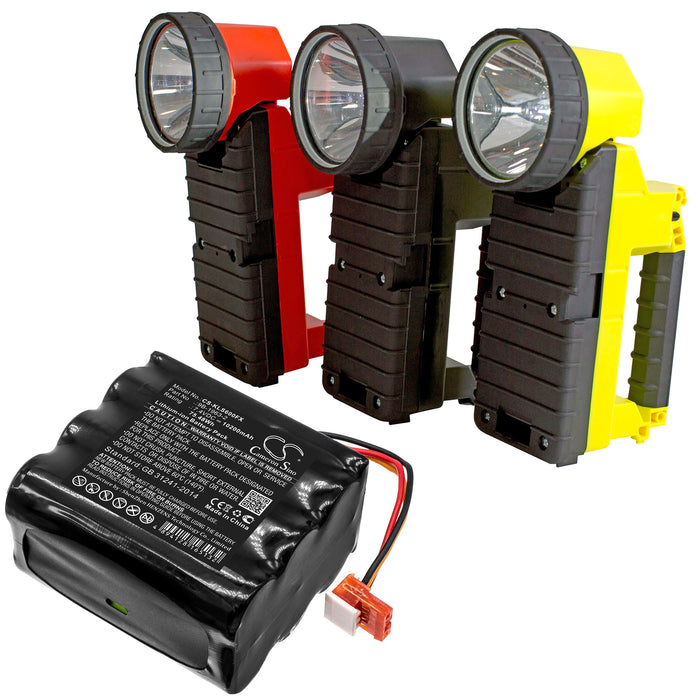 Koehler Lighthawk 600 Lighthawk 600 Lumens Lighthawk Gen II LED 10200mAh Flashlight Replacement Battery-6
