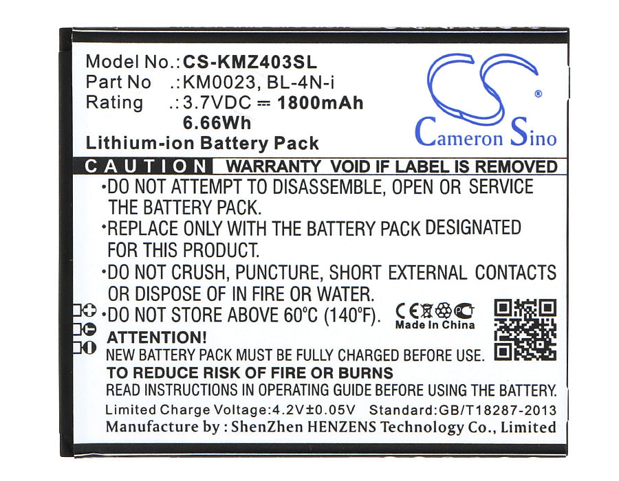 Kruger&Matz Andromax i6C KM0403 KM0404 Live Smartfren Andromax U Mobile Phone Replacement Battery-5