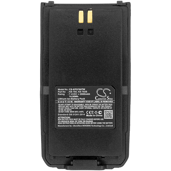 Kirisun DP405 DPP418D FP460 S565 S760 S760B S765 S780 S785 Two Way Radio Replacement Battery-5