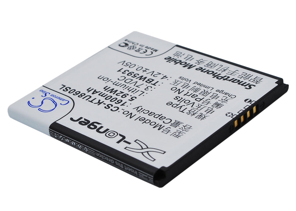 K-Touch E616 U86 Mobile Phone Replacement Battery-2