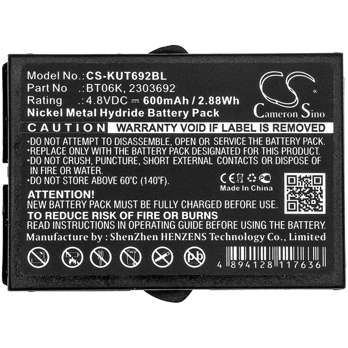 Ikusi 2303692 ATEX transmitters RAD-TF transmitters RAD-TS T70 1 ATEX T70 2 ATEX handhelds T70-1 T70-2 T71 T72 ATEX Remote Control Replacement Battery-3