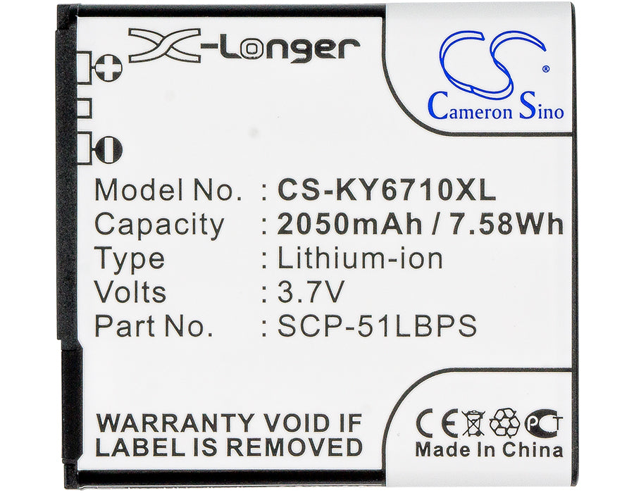 Kyocera E6710 E6715 Torque Torque XT 2050mAh Mobile Phone Replacement Battery-5