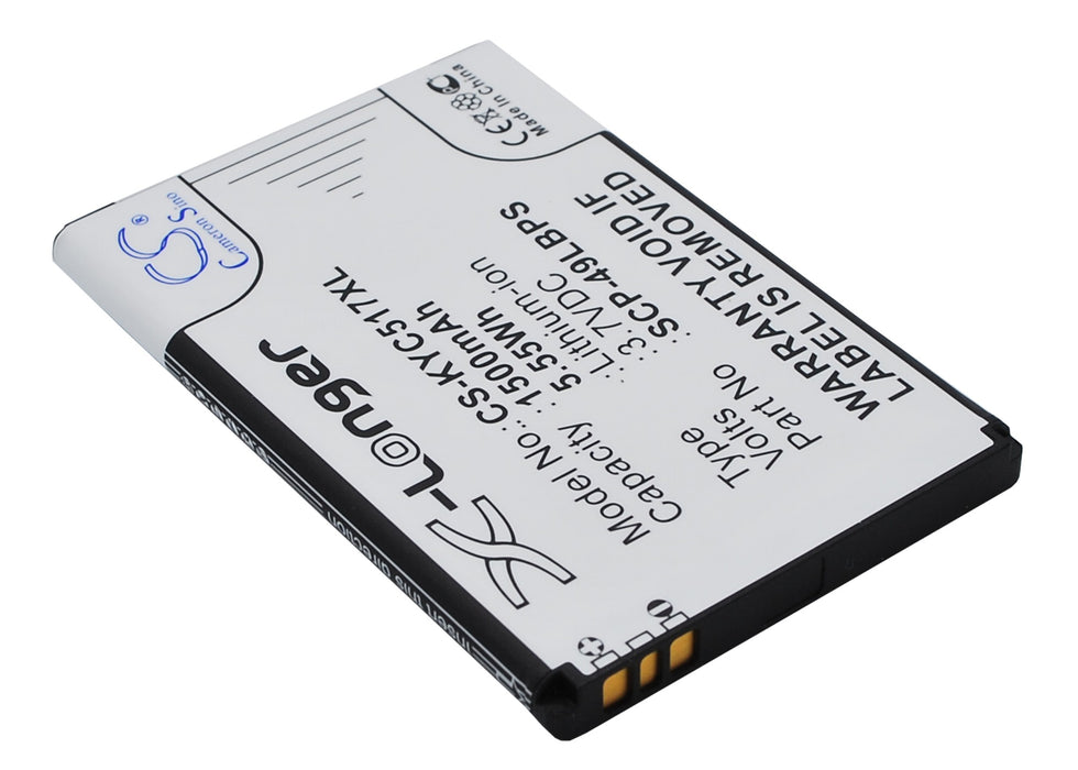 Kyocera C5155 C5170 C5171 Hydro Hydro Plus KYC5170 Rise Rise C5155 Mobile Phone Replacement Battery-3