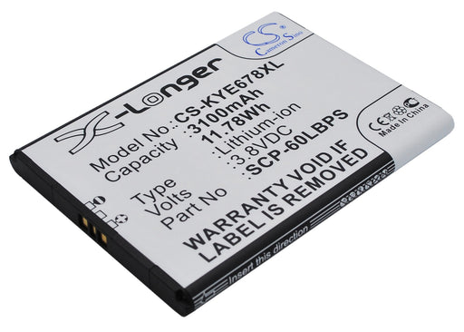 Kyocera Brigadier DuraForce E6560 E6762 E6782 Replacement Battery-main