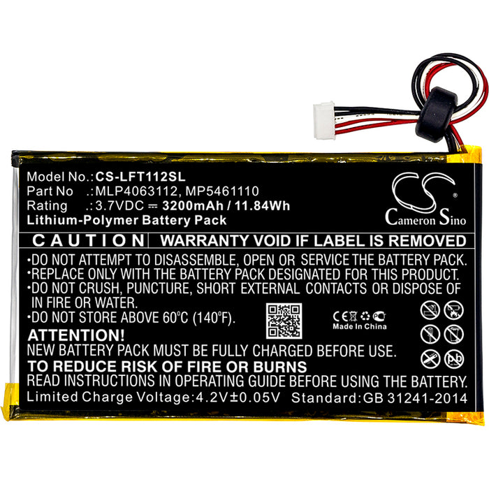 Leapfrog LeapPad 31565 LeapPad Platinum Kids Learning Platinum 7in XDi Ultra Tablet Replacement Battery-3