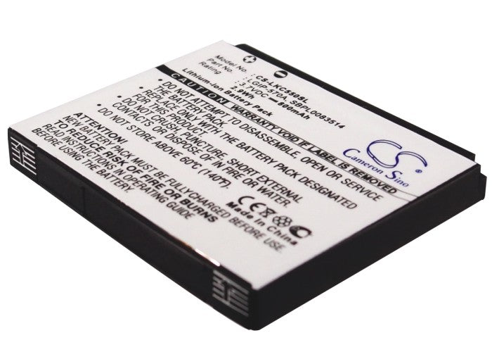 LG CF750 Cookie Plus GD550 GD550 Pure GS500 GS500v KC550 KC550 Orsay KC700 KC780 KF700 KF757 Secret Mobile Phone Replacement Battery-2