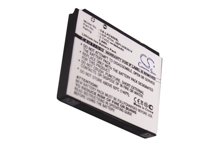 LG CF750 Cookie Plus GD550 GD550 Pure GS500 GS500v KC550 KC550 Orsay KC700 KC780 KF700 KF757 Secret Mobile Phone Replacement Battery-5