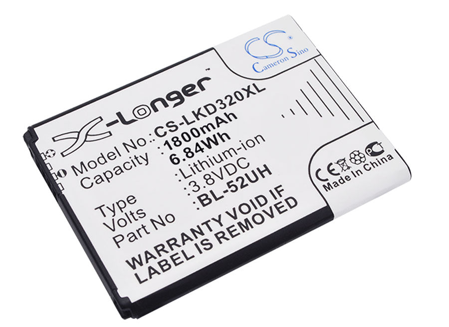 LG D280 D280N D285 D320 D325 D325 Dual D32 1800mAh Replacement Battery-main