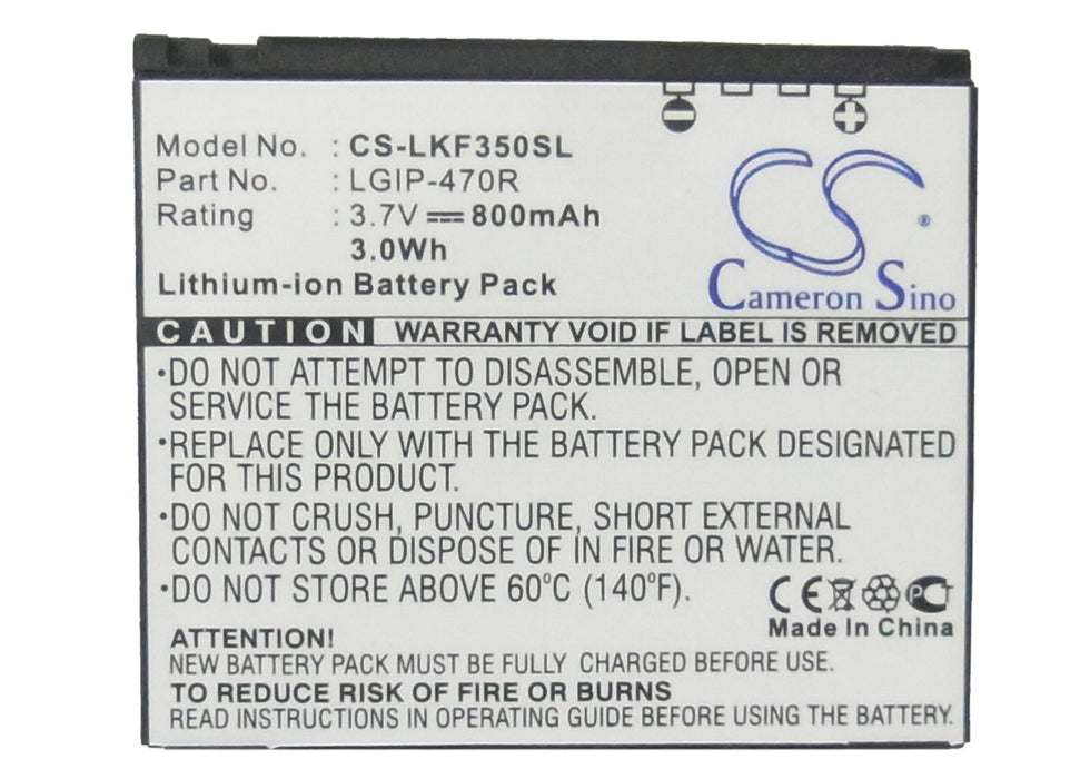 LG KF350 KF350 Ice Cream KP500 KP500 Cookie KP501 Mobile Phone Replacement Battery-5