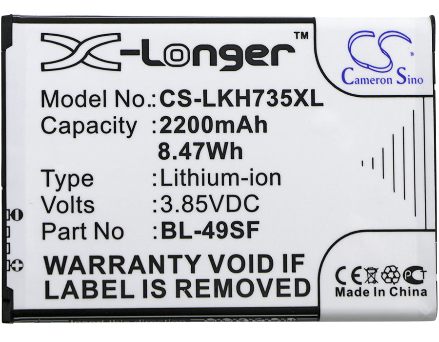 LG G4 Beat G4 Mini G4C G4s G4s Dual SIM H515 H731 H734 H735 H735L H735T H735TR H736 H736P Mobile Phone Replacement Battery-3