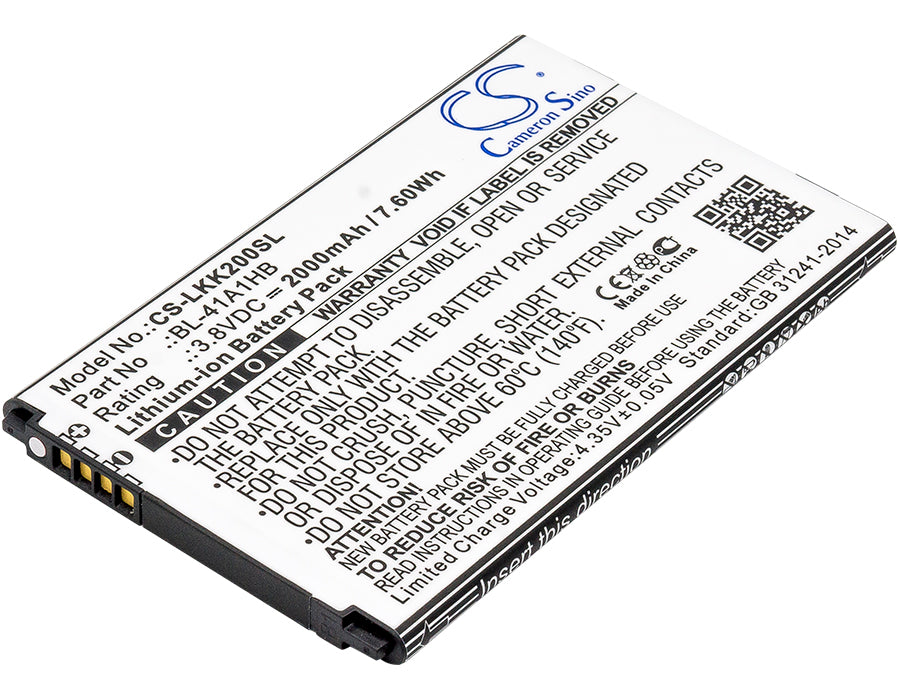 LG K200 K200ds K200dsK L53BG L53BL L56VL LS676 Tri Replacement Battery-main