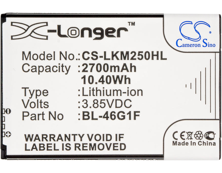 LG Grace Harmony K10 2017 K121K K121L K121S K20 Plus K20 Plus 2017 K20 Plus 2017 LTE-A K20 V K425 K428 K430H  2700mAh Mobile Phone Replacement Battery-5