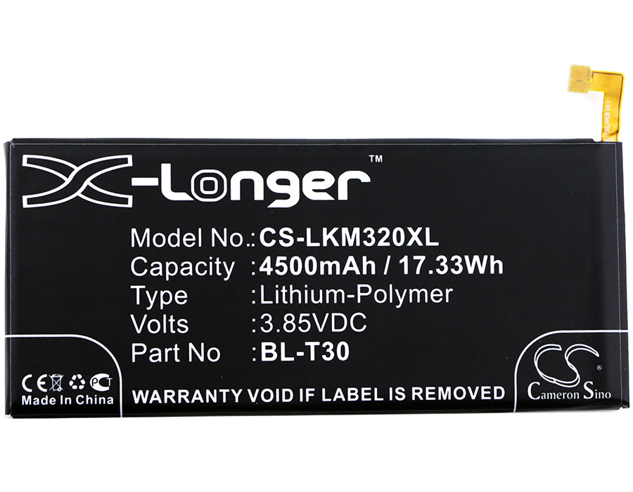 LG Fiesta Fiesta 2 LTE Fiesta LTE K10 Power K10 Power Dual SIM K10 Power Dual SIM TD-LTE L163BL L63BL L64VL M320 M320 Mobile Phone Replacement Battery-3