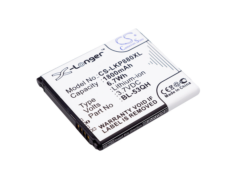 LG Escape F160K F-160K F160L F-160L F-160S 1800mAh Replacement Battery-main