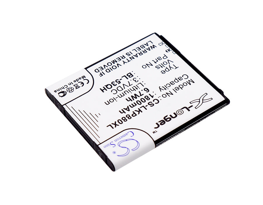 LG Escape F160K F-160K F160L F-160L F-160S H420 L-02E L20 LGMS870 MS870 Optimus 4X HD Optimus F5 Optimus L9 O 1800mAh Mobile Phone Replacement Battery-2