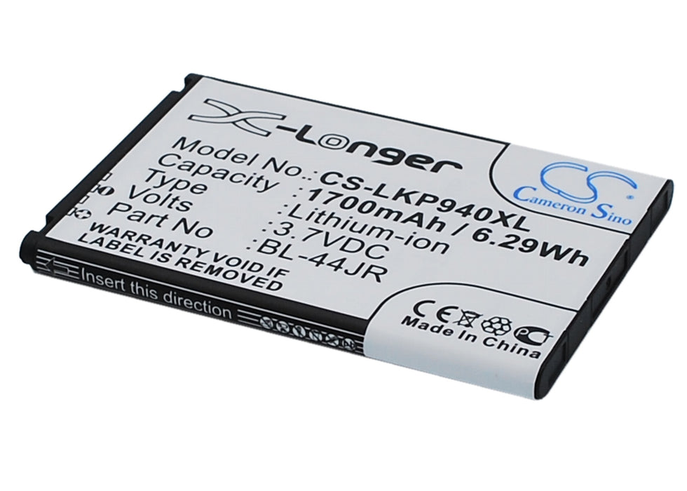 LG K2 KU5400 Optimus EX P940 Prada 3.0 SU5 1700mAh Replacement Battery-main