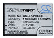 LG K2 KU5400 Optimus EX P940 Prada 3.0 SU540 SU880 1700mAh Mobile Phone Replacement Battery-5