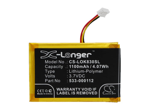 Logitech IIIuminated Living-Room Keyboa K830 Replacement Battery-main