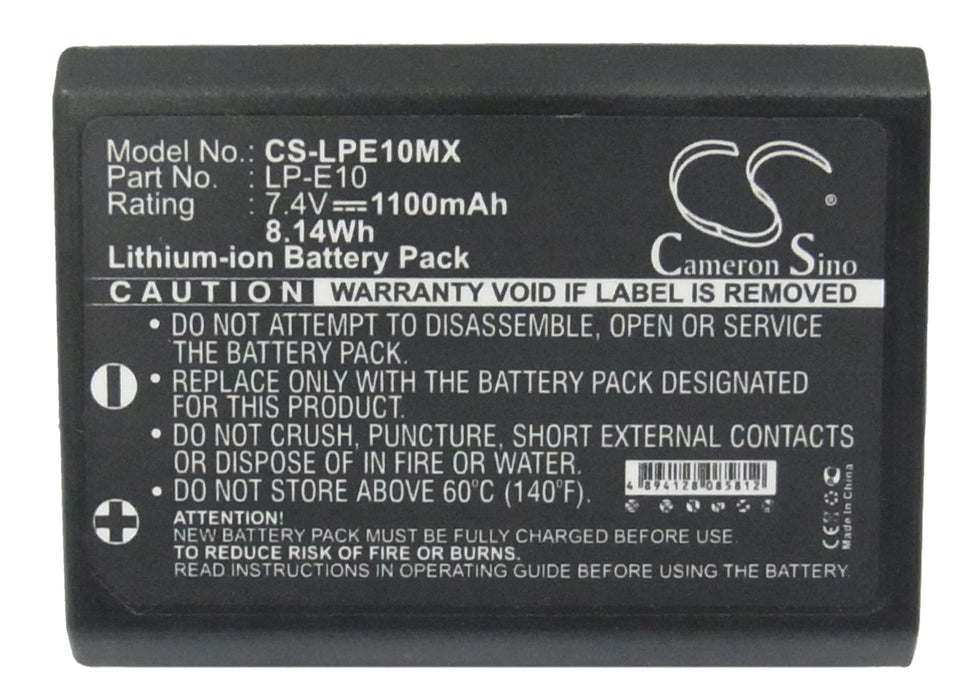 Canon EOS 1100D EOS 1200D EOS KISS X50 EOS REBEL T3 EOS REBEL T5 Camera Replacement Battery-5
