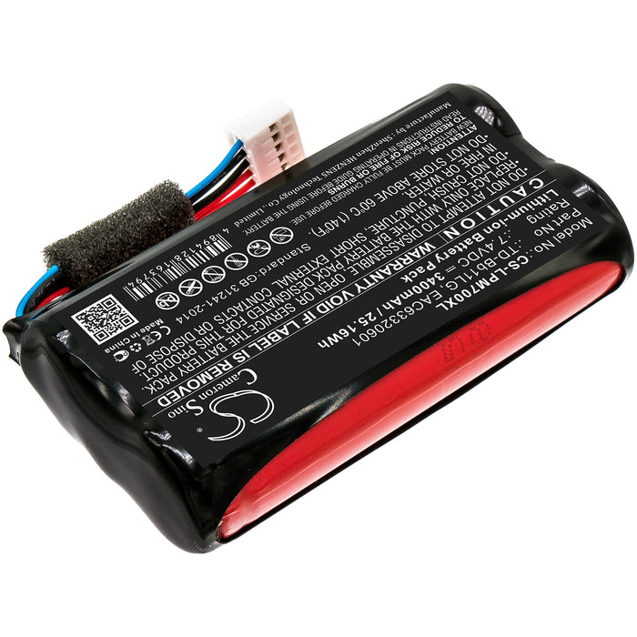 LG Music Flow P7 NP7550 PJ9 PJ9B PJS9W 3400mAh Speaker Replacement Battery-2