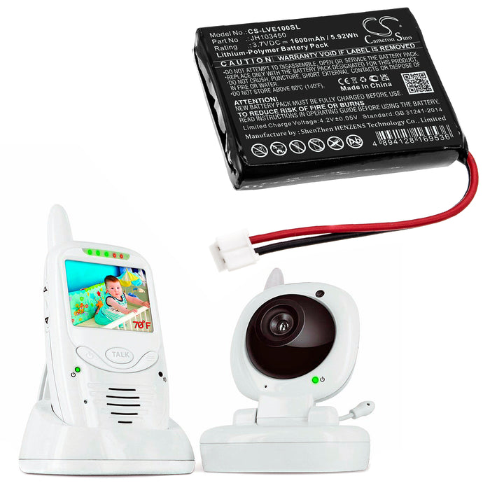 Levana Jena Palm Baby Monitor Replacement Battery-6