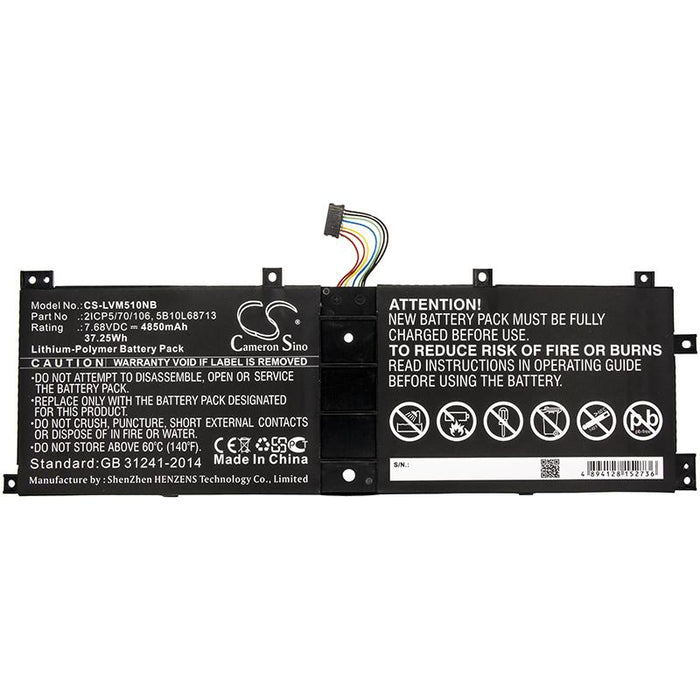 Lenovo IdeaPad MIIX 510 12ISK IdeaPad Miix 510-12IKB IdeaPad Miix 510-12IKB-80XE IdeaPad Miix 510-12IKB-80XE00 Laptop and Notebook Replacement Battery-3