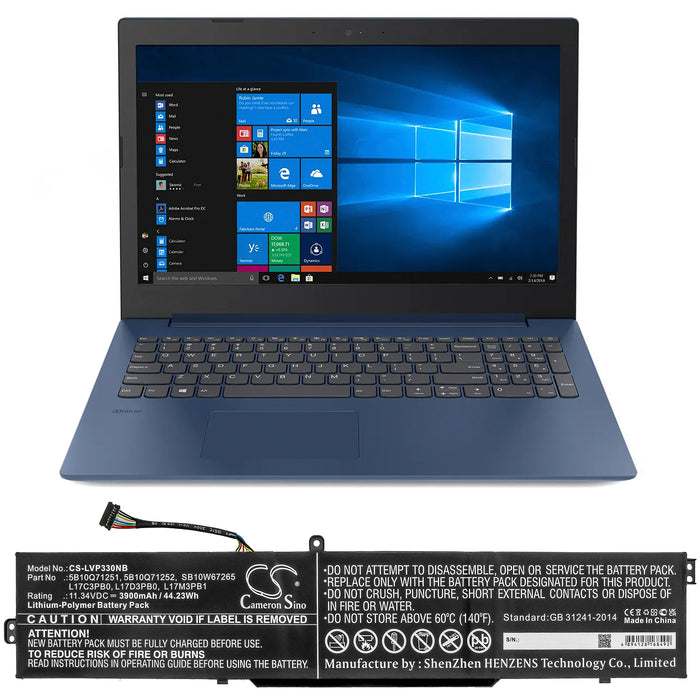 Lenovo IdeaPad 330-15ICH IdeaPad 330-15ICH 81FK008NAU IdeaPad 330-15ICH 81FK00A5AU IdeaPad 330-15ICH 81FK00A6A Laptop and Notebook Replacement Battery-5