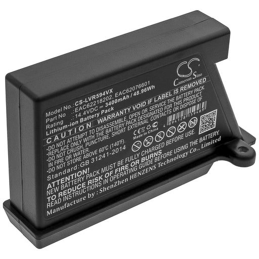 LG HomBot R66803VMNP HomBot VCARPETX HomBo 3400mAh Replacement Battery-main