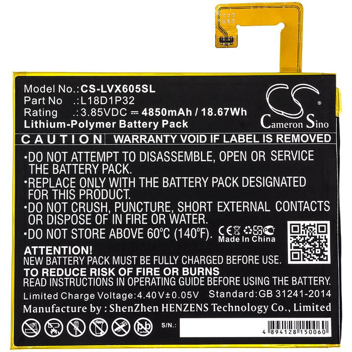 Lenovo Smart Tab M10 TB-X605F TB-X605FC X605 X605C Tablet Replacement Battery-3