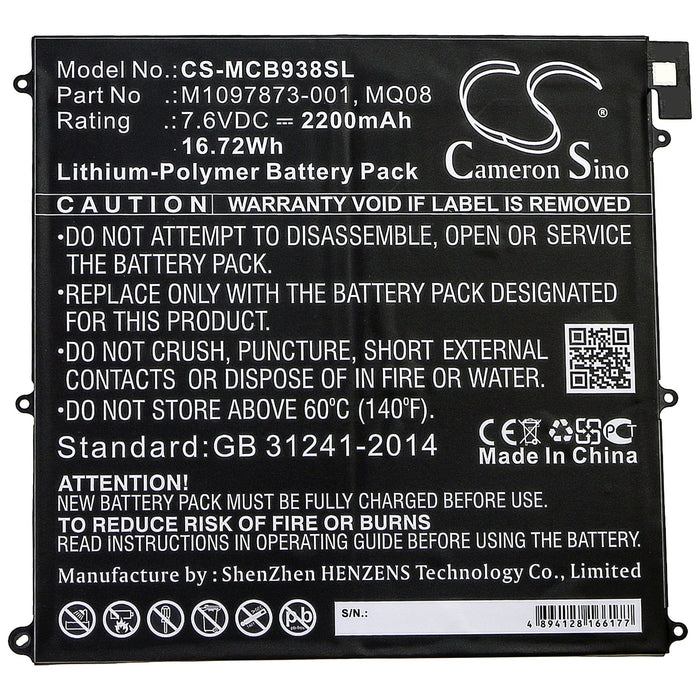 Microsoft Surface Book 1938 Tablet Replacement Battery-3