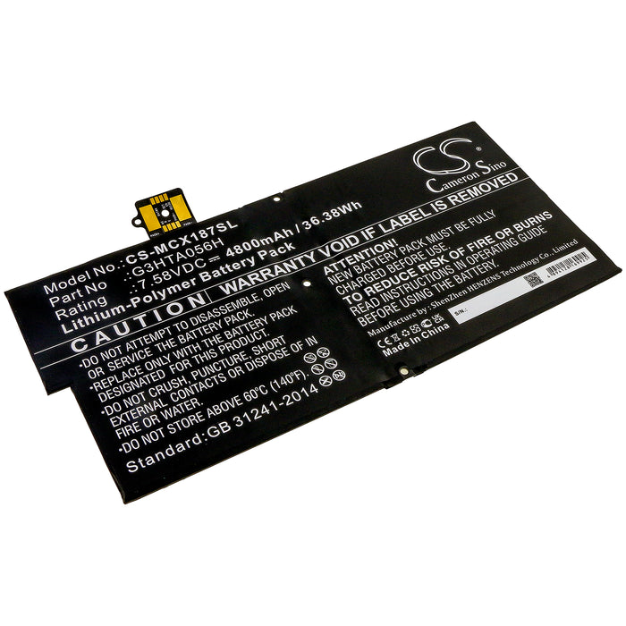 Microsoft Surface Pro X 1876 Replacement Battery-main