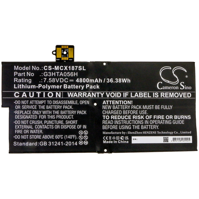 Microsoft Surface Pro X 1876 Tablet Replacement Battery-3