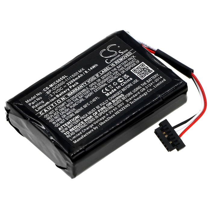 Mio cyclo 500 HC cyclo 505 HC Dashcam Replacement Battery