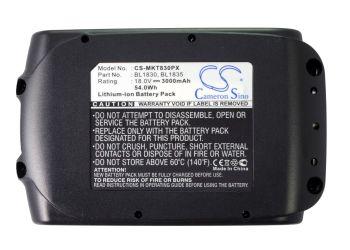 Makita BBO180 BBO180Z BCF201 BCF201Z BCL18 3000mAh Replacement Battery-main