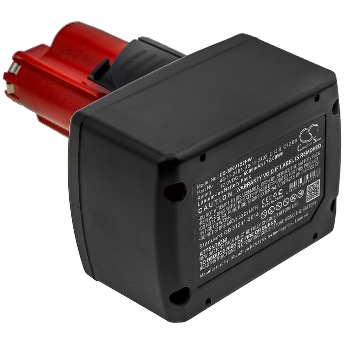 Milwaukee 2207-20 2207-21 2238-20 2238-21  6000mAh Replacement Battery-3